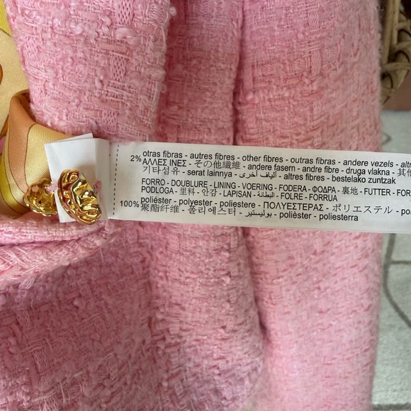 Zara Pink Textured Tailored Blazer - Picture 10 of 12
